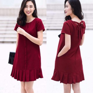 ĐẦM BẦU SUÔNG NƠ CỔ TÙNG XẾP LY