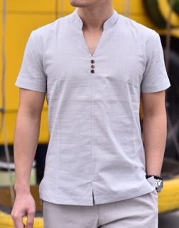 Áo đũi cổ chui màu Tím than