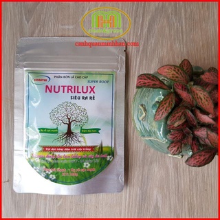 Siêu ra rễ cực mạnh Nutrilux super roots gói 100g  tăng trưởng mạnh, chống rụng hoa, tăng trưởng cây