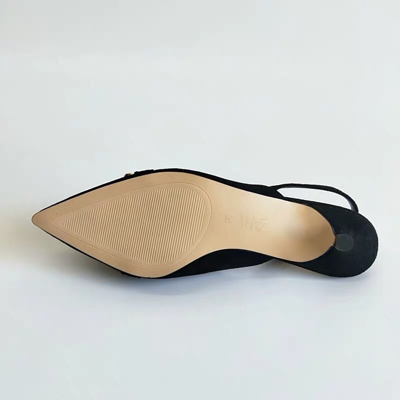 GIÀY CAO GÓT ZARA GÓT THẤP ĐÍNH PHỤ KIỆN