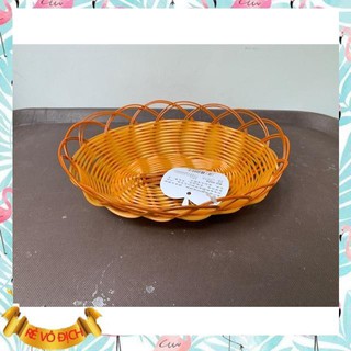 Rổ mây nhựa đựng rau sống 19x15x3cm