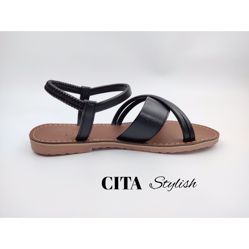 Sandal nữ đế bệt quai chéo CITA STYLISH êm nhẹ mã CITA.17