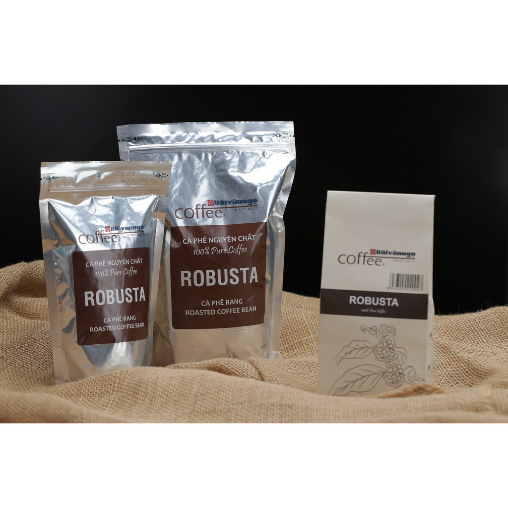 Cà phê hạt rang ROBUSTA Bùi Văn Ngọ Coffee 250gram-500gram | BigBuy360 - bigbuy360.vn