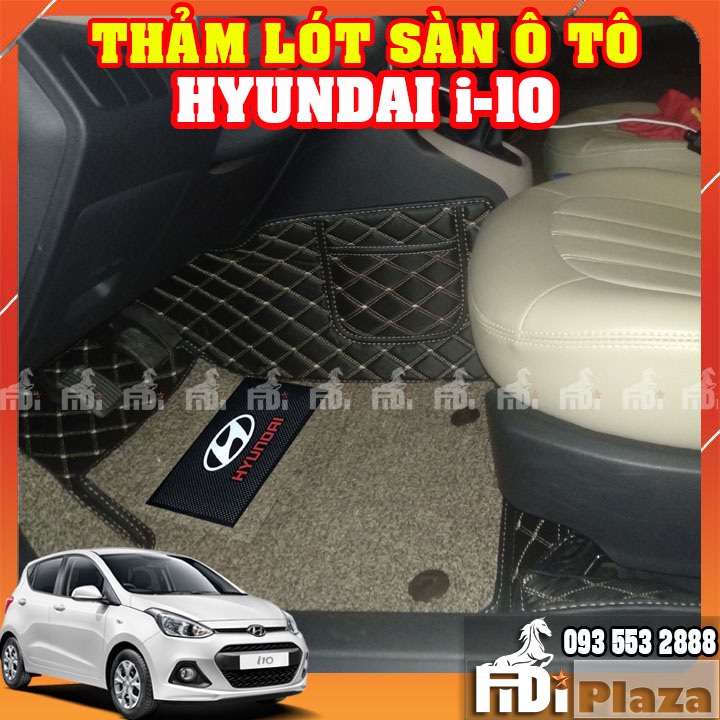 Thảm Lót Sàn Ô Tô 5D 6D Xe Hyundai I10- Thảm Trải sàn Ô TÔ Không Mùi - Không Thấm Nước – Sạch Sẽ