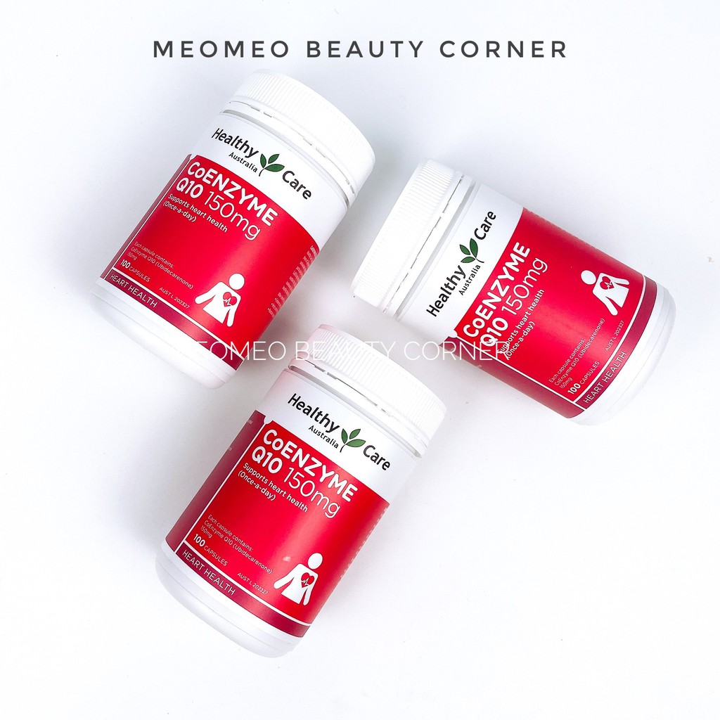 Viên uống bổ tim CoEnzym Q10 CoQ10 150mg Healthy Care Úc 100 viên