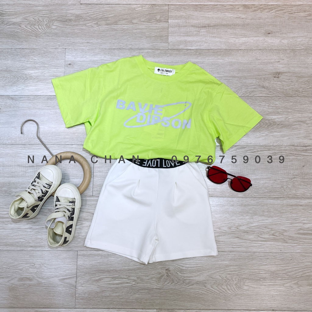 [Q008] Quần short đai chữ bé trai sz 100-150