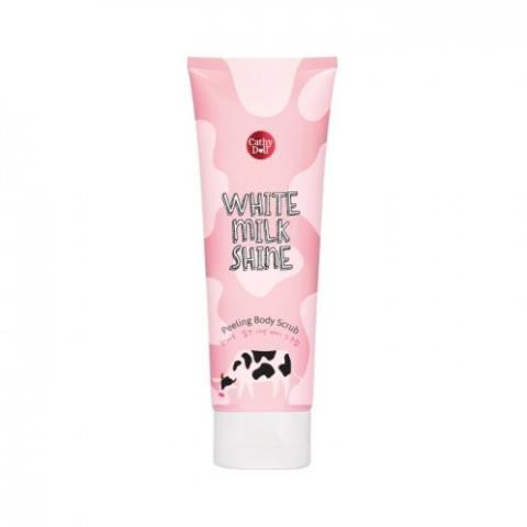 Tẩy tế bào chết toàn thân trắng da sữa bò Cathy Doll White Milk Shine Peeling Body Scrub 320ml