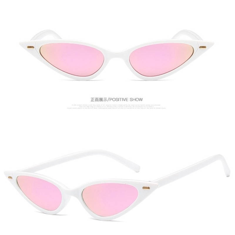 (AIMURUSI) COD Kính Mát Thời Trang Khung Mắt Mèo Nhỏ Chống Tia UV400 Phong Cách Cổ Điển Cho Nam Và Nữ