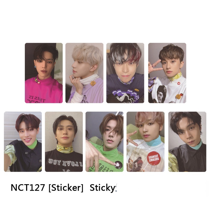 Set 127 tấm ảnh thẻ lomo in hình thành viên nhóm nhạc Kpop NCT đẹp mắt