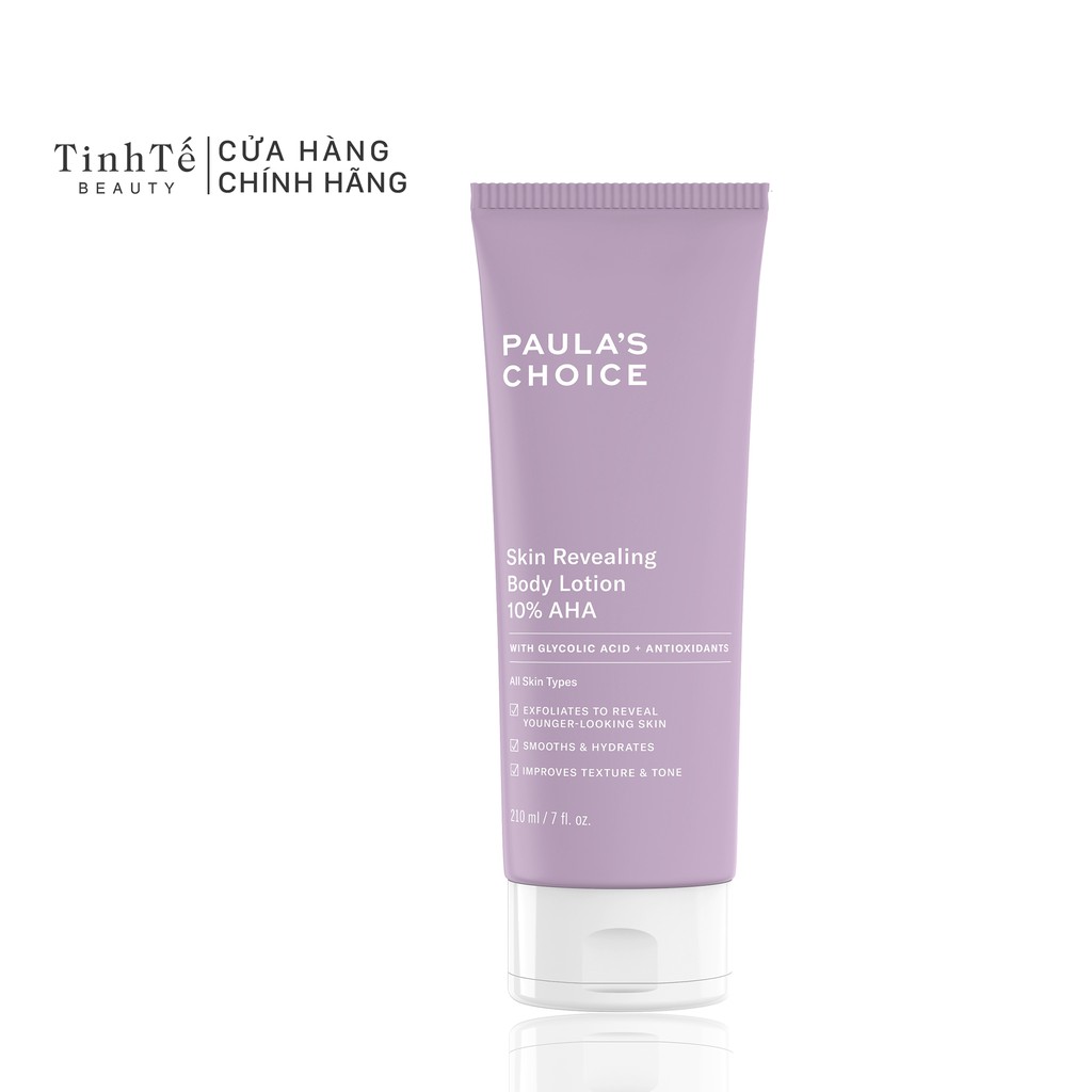 Kem dưỡng toàn thân thể 10% AHA Paula's Choice Resist Skin Revealing Body Lotion 210ml (Tinh Tế)