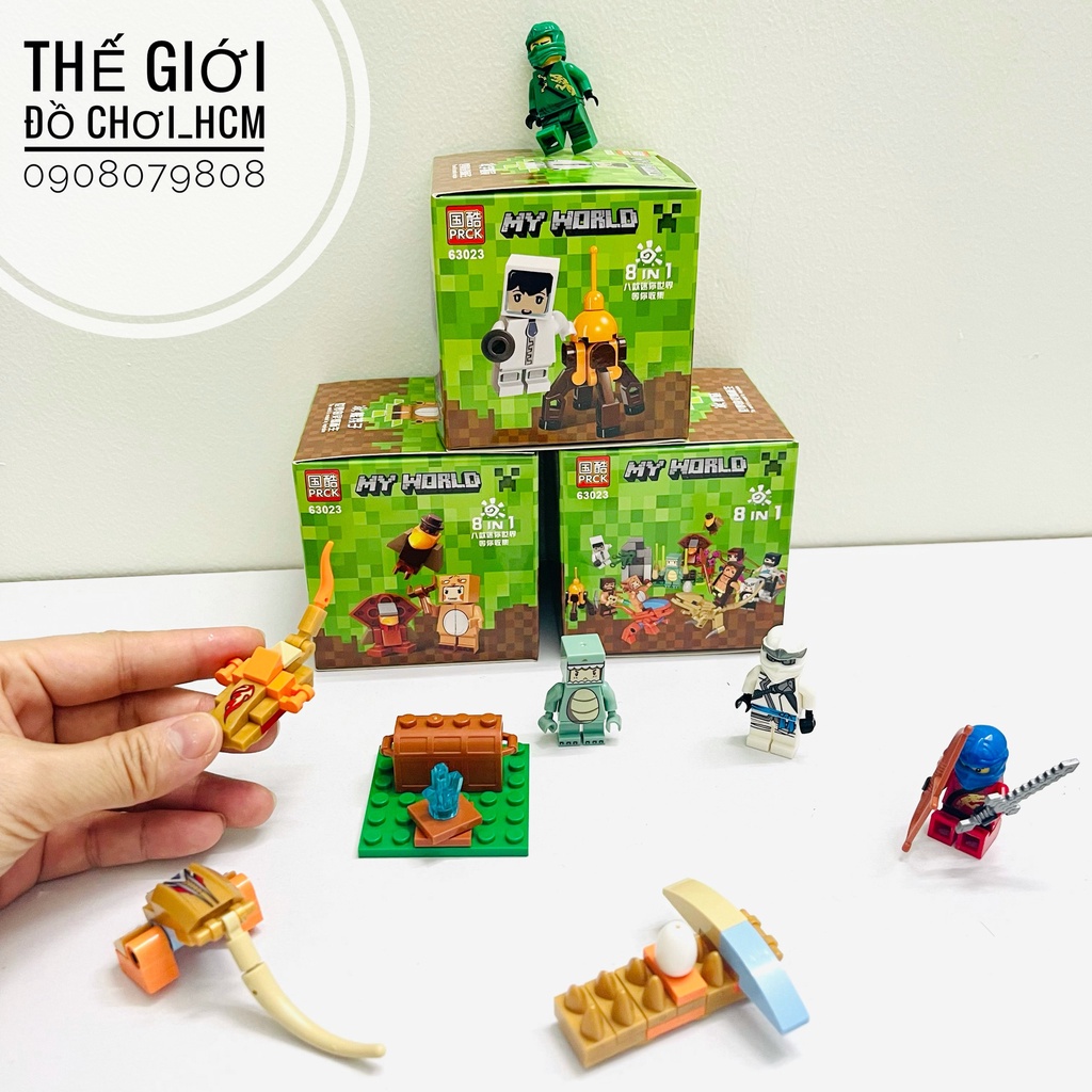 [NHIỀU MẪU] Hộp lego lắp ráp ghép hình nhân vật giúp bé sáng tạo, thông minh