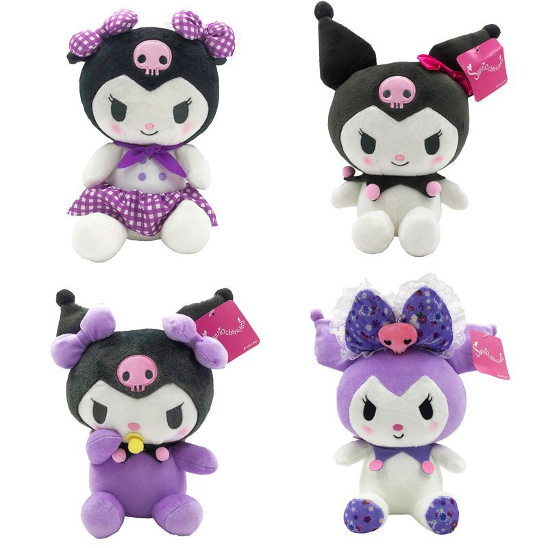 Kawaii Kuromi 8inch Plushee Doll Soft Stuffed Gif Toy Collectible Girls Kid