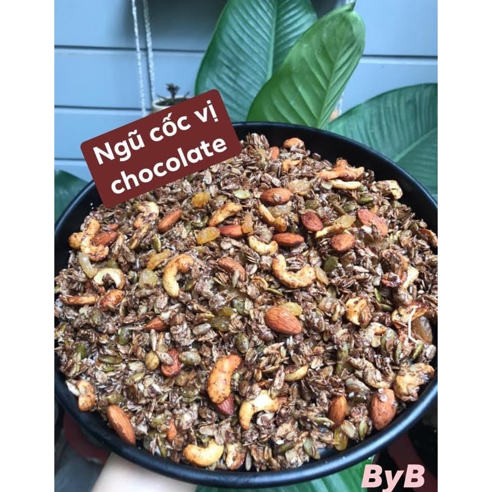 Granola vị Socola - Granola vị Matcha - Granola vị mật ong - Ngũ cốc ăn kiêng̣ - 8 loại hạt và quả k