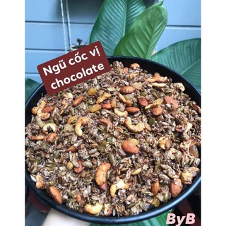 Granola vị Socola - Granola vị Matcha - Granola vị mật ong - Ngũ cốc ăn kiêng̣ - 8 loại hạt và quả khô - Không đường