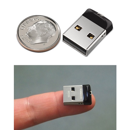 USB mini Sandisk Cruzer Fit CZ33 - 16GB - USB 2.0 - mini siêu nhỏ - Bảo hành 5 năm