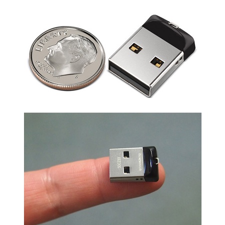 USB mini Sandisk Cruzer Fit CZ33 - 16GB|32GB - USB 2.0 - mini siêu nhỏ - Bảo hành 5 năm