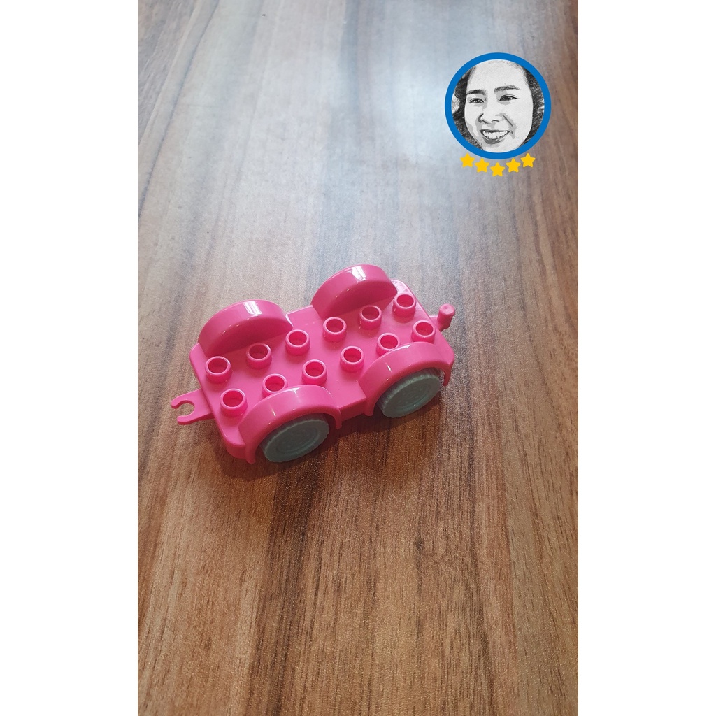 Đồ chơi xếp hình tương thích Lego Duplo oto nhựa ABS an toàn, hàng mới 100% STEM Sachi kids