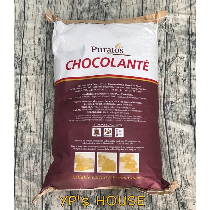 Bột socola nguyên chất Puratos chiết 100g
