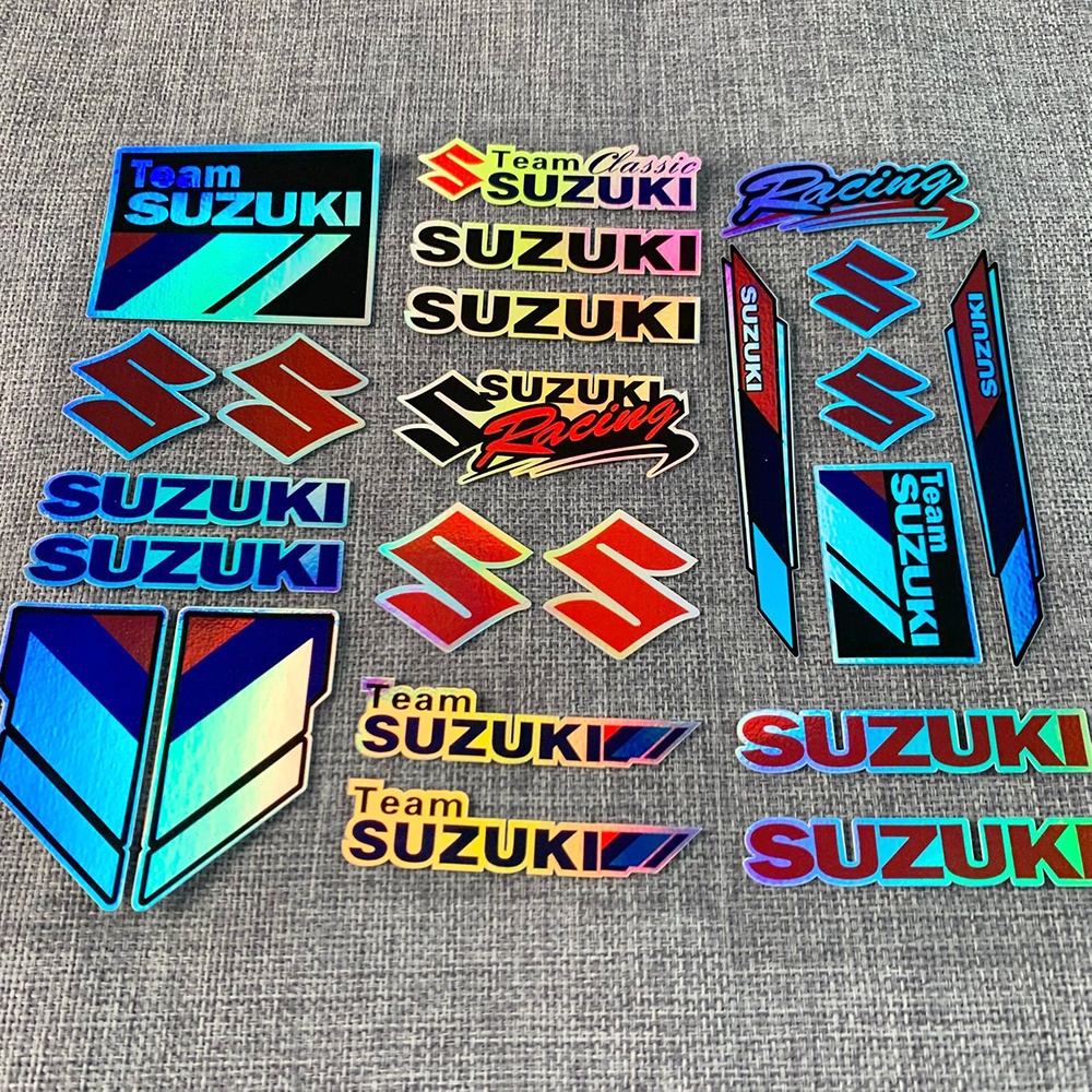 Miếng Dán Trang Trí Kính Chắn Gió Xe Mô Tô Suzuki