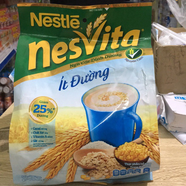 Ngũ cốc dinh dưỡng Nesvita ít đường bịch 400g (16 gói)