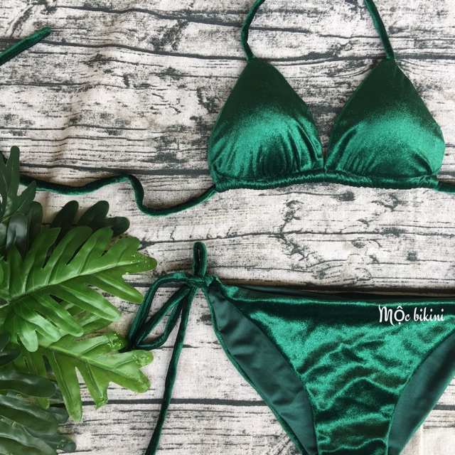 Bikini nhung - 2 mảnh basic siêu sexy | BigBuy360 - bigbuy360.vn