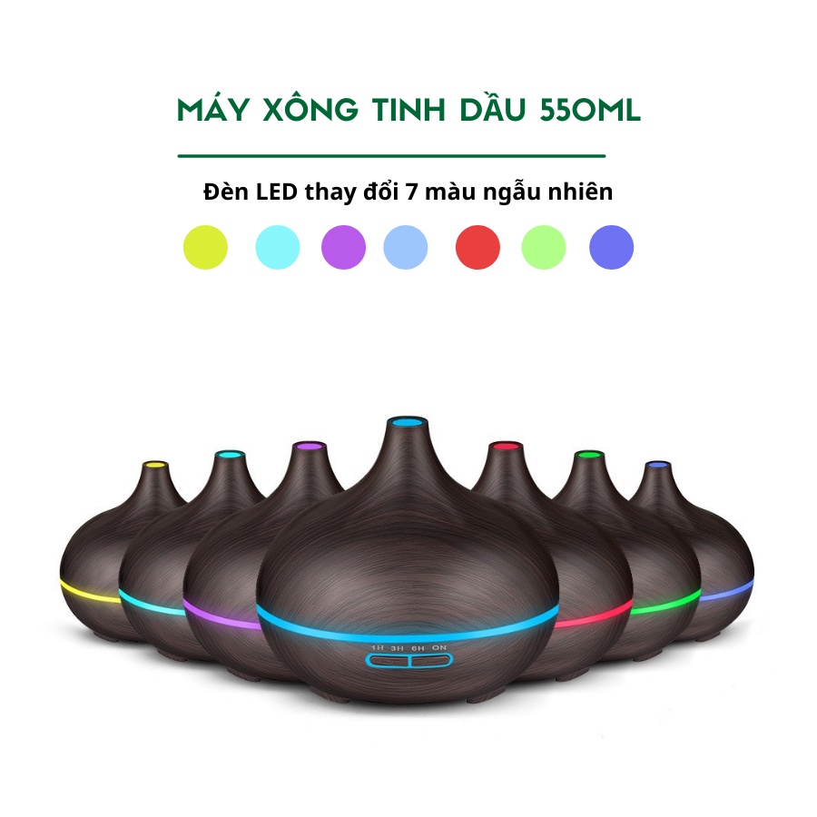 Máy Phun Sương Tạo Ẩm Khuếch Tán Tinh Dầu Cỡ Lớn: Phun Tinh Dầu Toả Hương Thơm Cho Phòng Ngủ, Phòng Khách