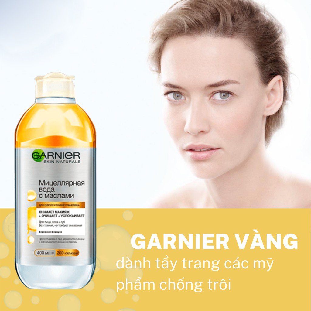 Nước Tẩy Trang làm Sạch Sâu Garnier Micellar Cleansing Water