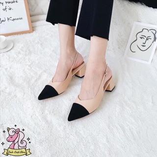 giày sandal bít mũi gót 5p hot hit mã H9