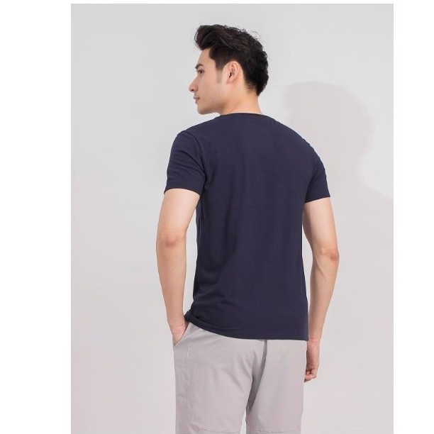 Áo thun nam ARISTINO dáng Slim fit ôm vừa vặn, cổ tròn điểm nhấn cầu vai nam tính, năng động - ATS017S9