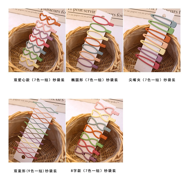 Set Kẹp Tóc Nữ Hình Mỏ Vịt Đáng Yêu