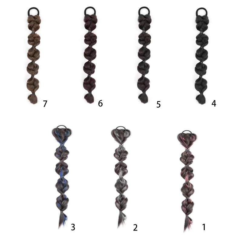 1 Pcs Bộ Tóc Giả Thắt Bím Đuôi Ngựa Dài Xinh Xắn Cho Nữ
