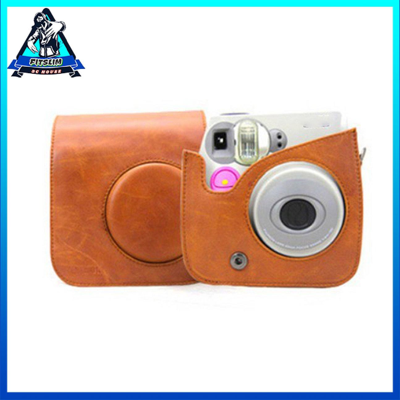 Túi đựng máy ảnh Instax bằng da PU cho Máy ảnh Fujifilm Instax Mini 7s 7c