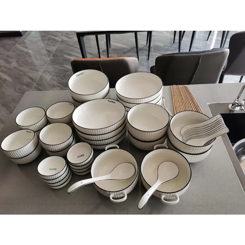 SET 22 MÓN CHO 4 NGƯỜI BÁT SỨ PHONG CÁCH BẮC ÂU-S10.22