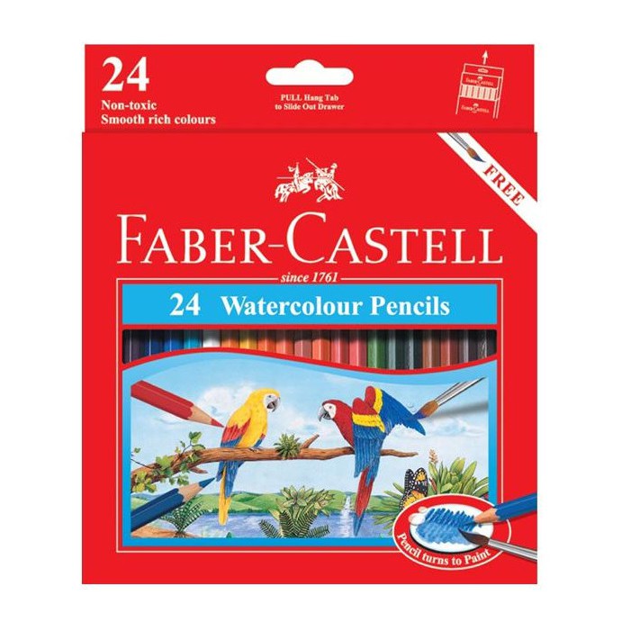 Faber-castell Bộ 24 Bút Chì Màu Nước Dài