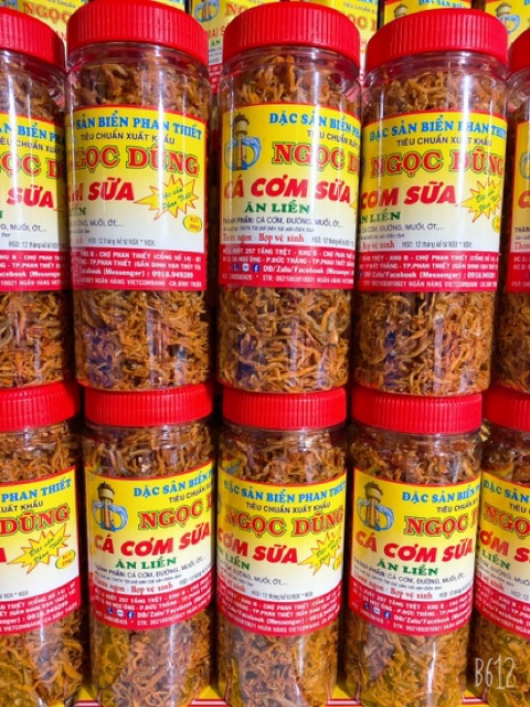 Cá Cơm Sữa ( ăn liền ) là món ăn ngon của Shop Đặc Sản Biển Phan Thiết NGỌC DŨNG; Hộp 200 gram. HSD 12 tháng