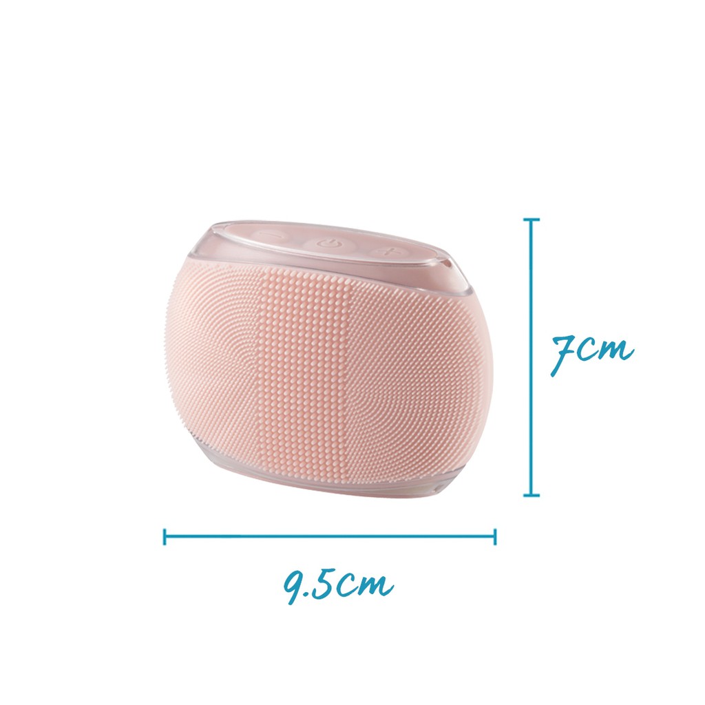 Máy tẩy tế bào chết và massage cơ thể silicon công nghệ siêu âm HoMedics BDY-300 màu hồng Oz Mart Hàng Úc Nội Địa