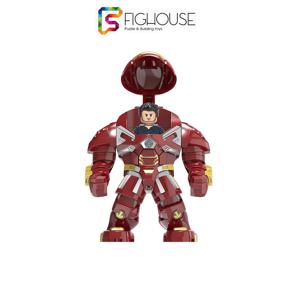 Xếp Hình Bigfig Nhân Vật Hulkbuster 2.0 Mẫu Mới Ra Siêu Đẹp Kèm Theo Minifigures - Đồ Chơi Lắp Ráp X1158 [A2]