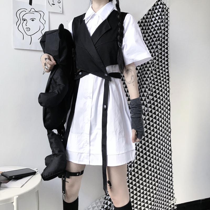 Áo khoác ghi lê màu trơn thiết kế sành điệu thời trang 226414