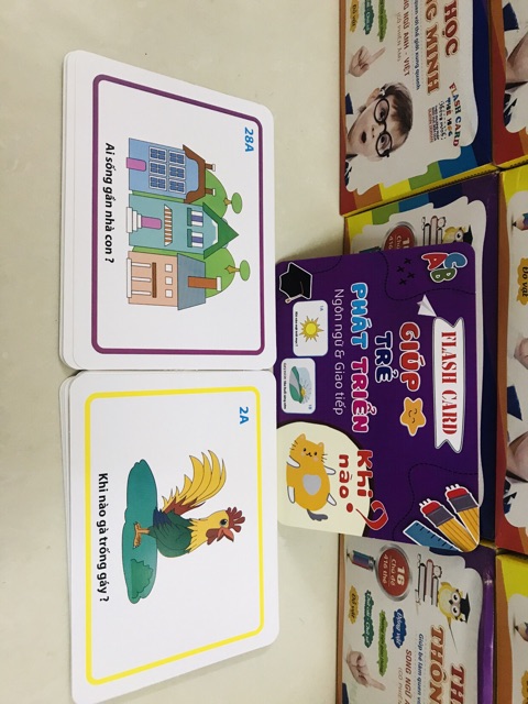 Bộ 150 flashcard giúp trẻ phát triển ngôn ngữ và giao tiếp - Thẻ học thông minh