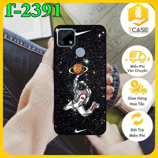 Ốp lưng nhám chống sốc dành cho Realme C25, C25s, C12 in hình không gian vũ trụ nasa