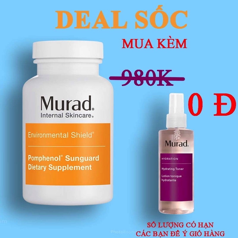 Viên Uống Chống Nắng Nội Sinh Murad Pomphenol Sunguard Dietary Supplement Murad