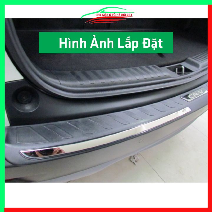 Ốp chống trầy cốp ngoài nhựa đen CRV 2018-2023 hàng loại 1 dán cốp sau chống xước trang trí xe
