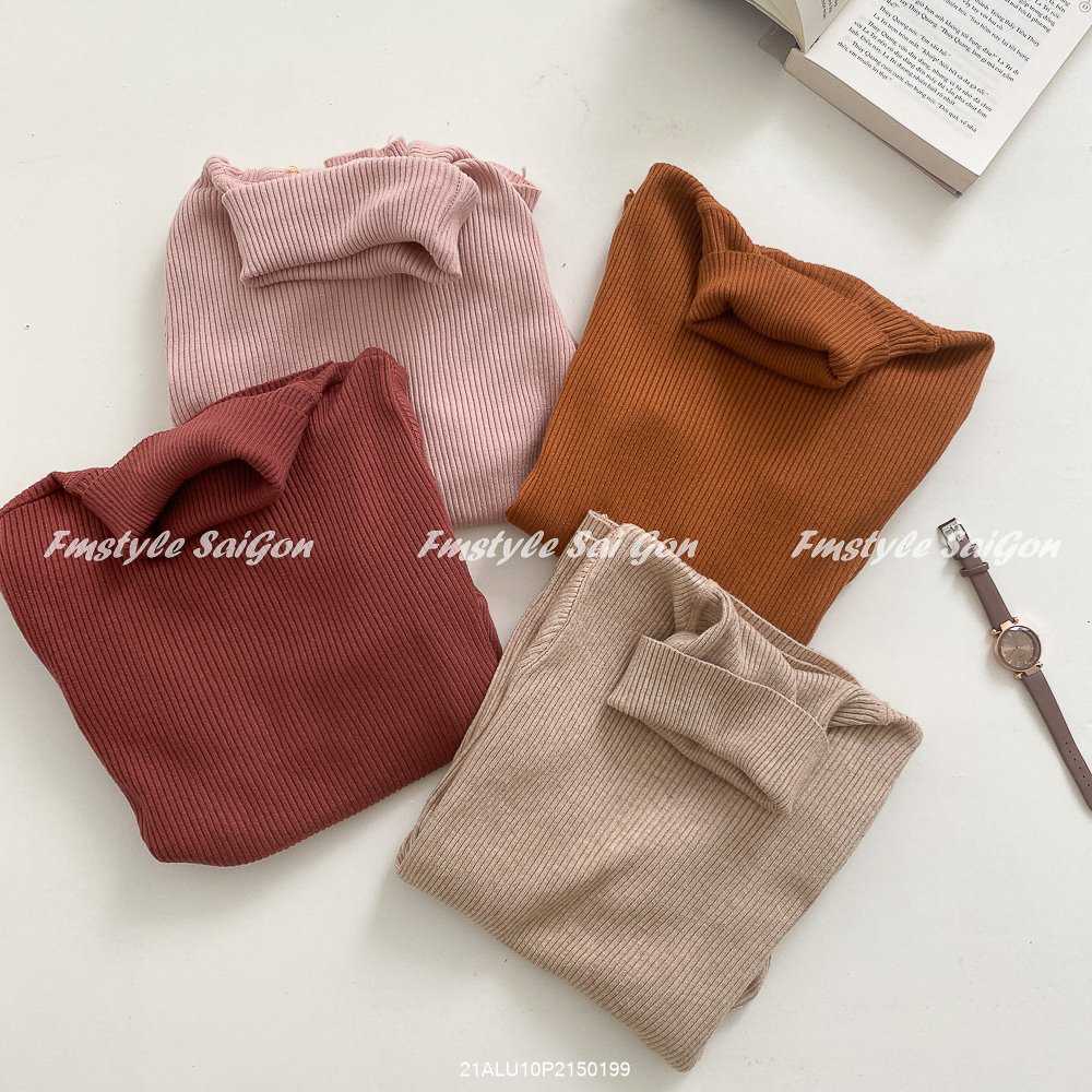 Áo len cổ lọ nữ tay dài form dài dày dặn thu đông ulzzang thời trang Fmstyle Saigon 21ALU10P21501 | BigBuy360 - bigbuy360.vn
