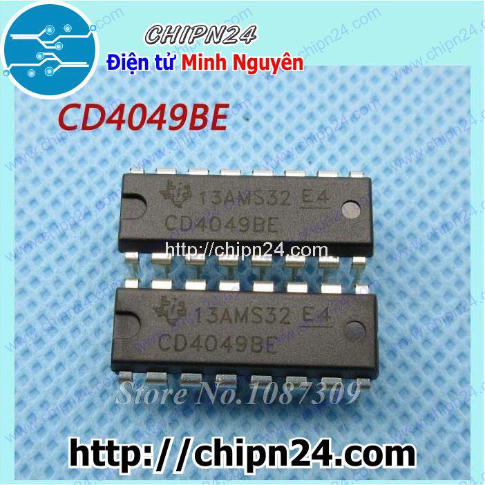 [2 CON] IC CD4049 DIP-16 (CD4049BE 4049)