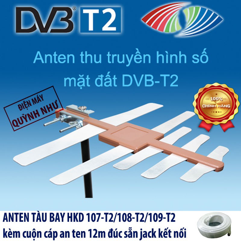 ☜[Nhập mã ELMI01 giảm 10%]ANTEN Tàu Bay truyền hình kỹ thuật số DVB T2 - Model 107-108-109 của Hoành Kiến Đạt☀