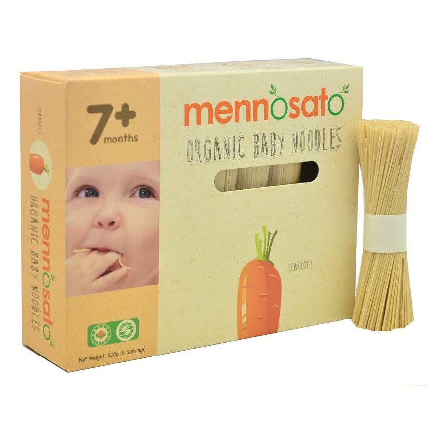 Mì ăn dặm hữu cơ Mennosato Củ dền - Gói 200gr