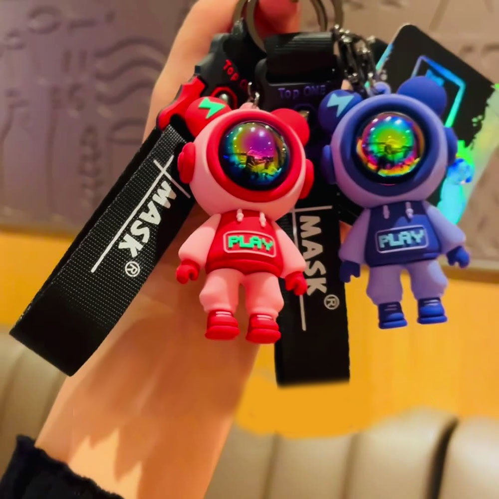 Móc Chìa Khóa Hình Gấu Dễ Thương Bằng Pvc