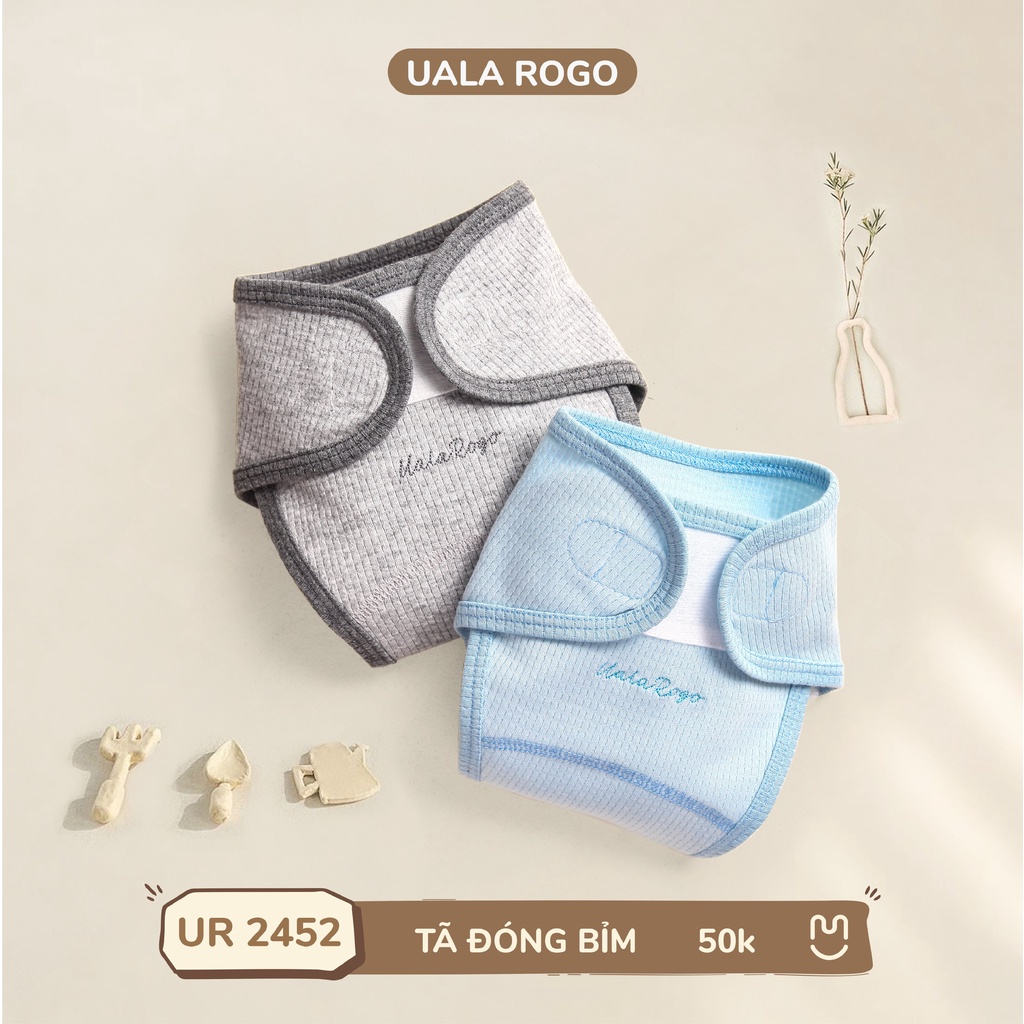 [CHÍNH HÃNG] Tã dán bỉm UalaRogo size Newborn 3-5kg (quần đóng bỉm Ualarogo)