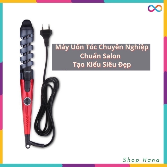 Máy làm tóc uốn xoăn mini nhỏ gọn, tiện lợi, tạo kiểu tóc chuẩn Salon chính hãng tại nhà HNH020