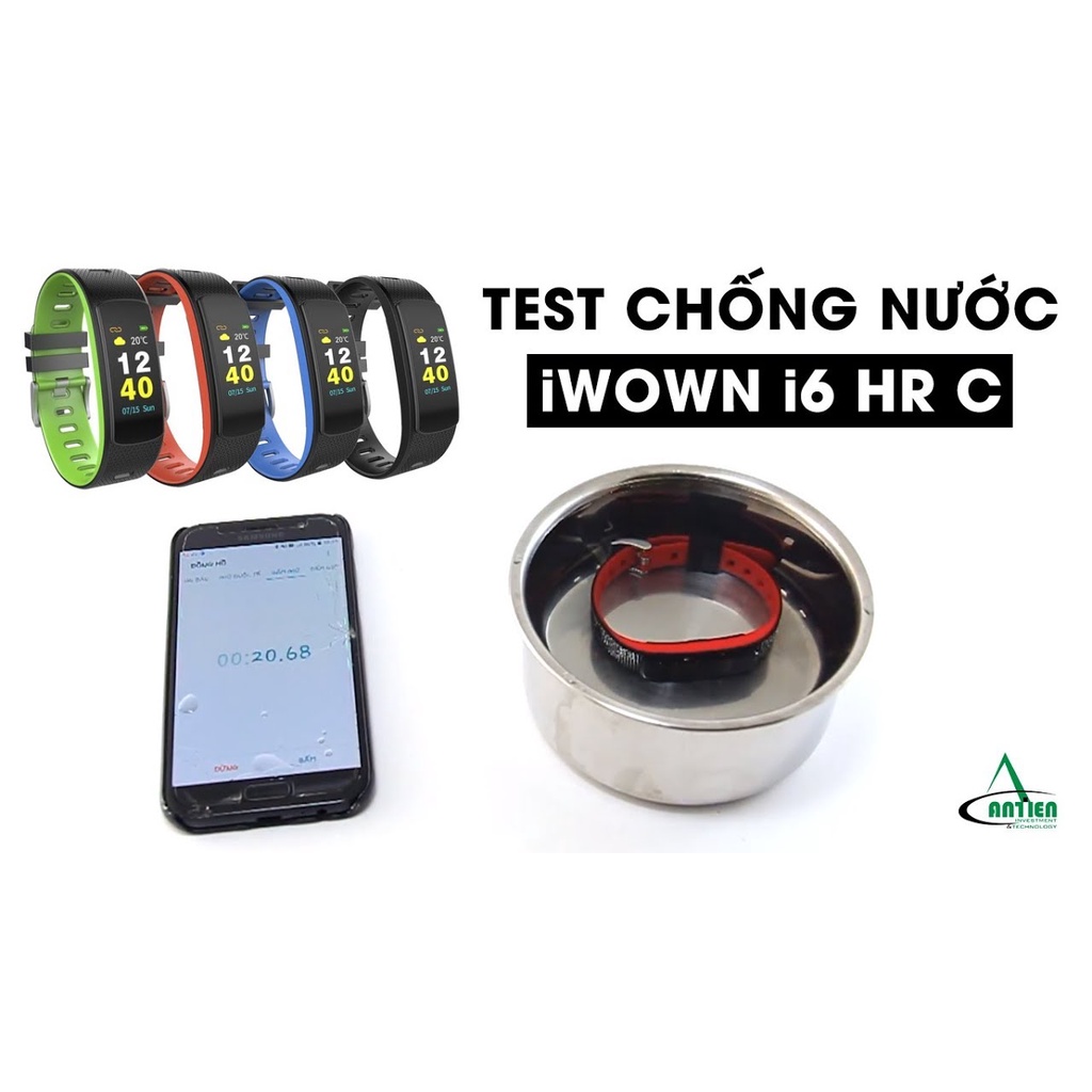 Vòng đeo tay thông minh theo dõi sức khỏe IWOWN I6 HRC